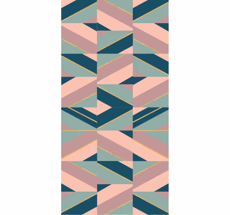 Nowoczesna roleta abstrakcyjny motyw geometryczny - TenStickers