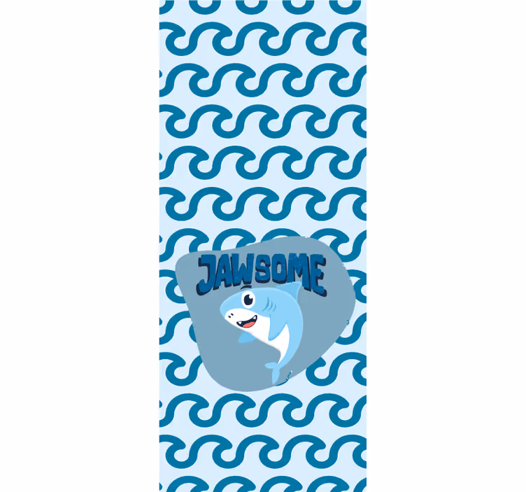 Roleta dla dzieci rekin-dziecko z imieniem - TenStickers