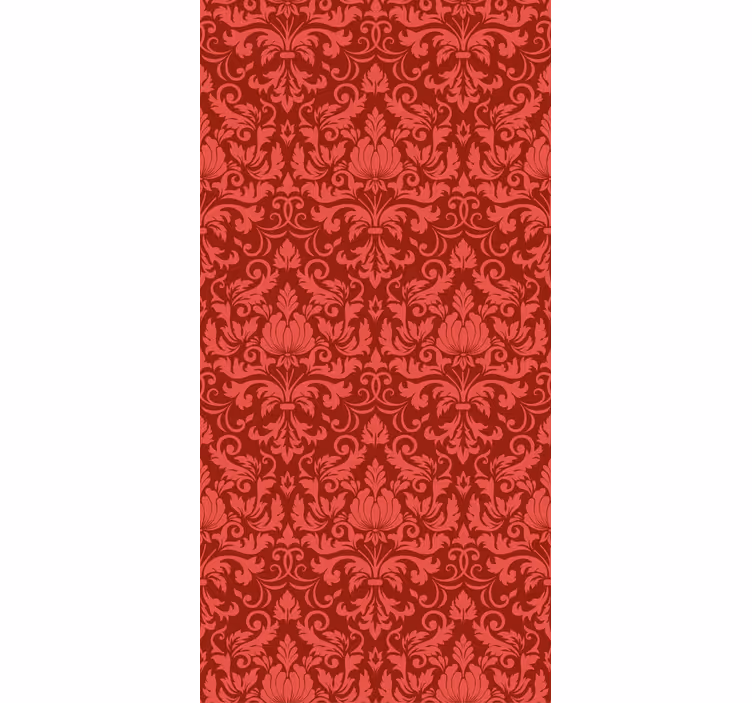 Elegancka roleta czerwona botaniczna łaska - TenStickers