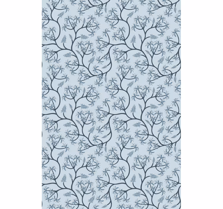 Roleta z kwiatami i roślinami elegancki wzór botaniczny - TenStickers