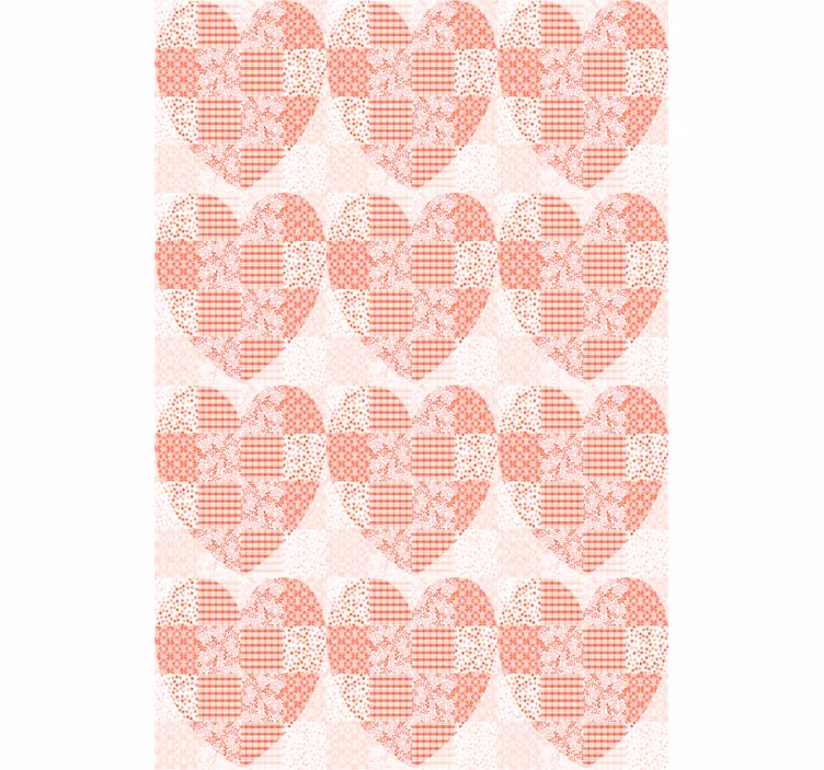 Romantyczna roleta wzór serca w stylu patchworku - TenStickers