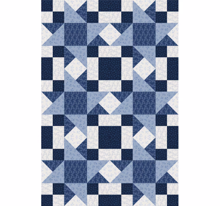 Roleta w tekstury i wzory wzory geometryczne patchworkowe - TenStickers