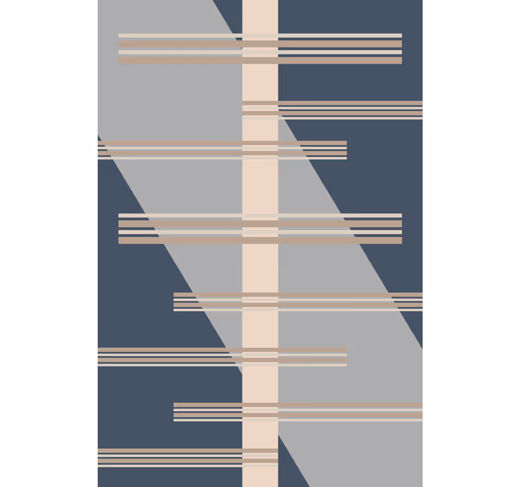 Nowoczesna roleta motyw linii geometrycznej - TenStickers