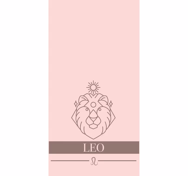 Oryginalna roleta symbol zodiaku lew - TenStickers