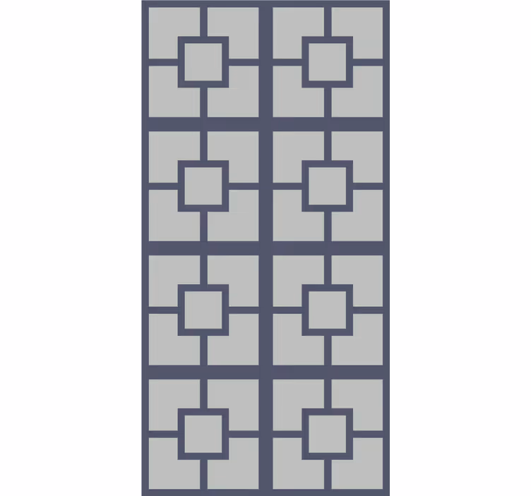 Nowoczesna roleta geometryczny motyw kwadratowy - TenStickers