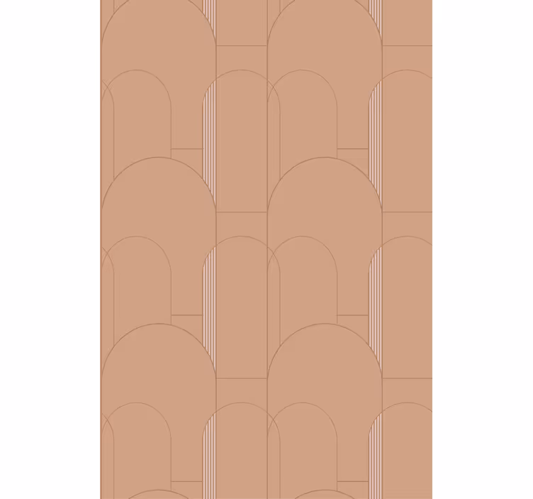 Nowoczesna roleta projektowanie krzywych geometrycznych - TenStickers