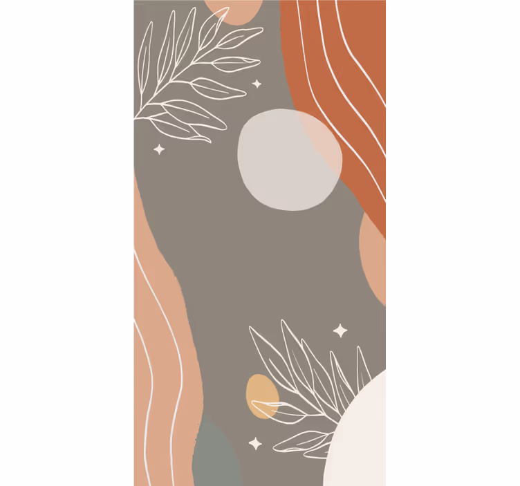 Roleta do sypialni w abstrakcyjnych formach - TenStickers