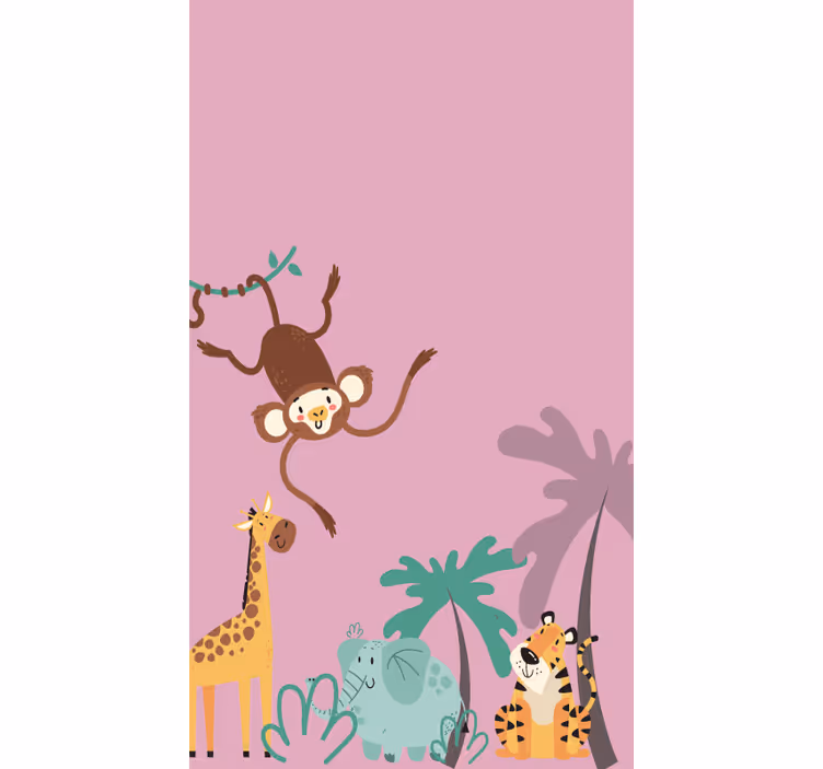 Roleta w zwierzęta Dżungla dziecięca „boho” - TenStickers