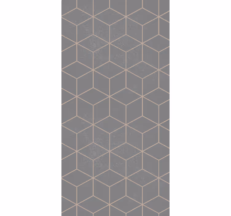 Nowoczesna roleta geometryczny motyw szary - TenStickers