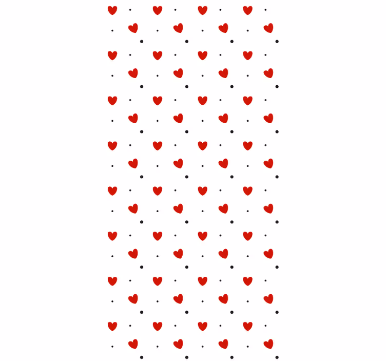Romantyczna roleta rozkosz w kształcie serca - TenStickers