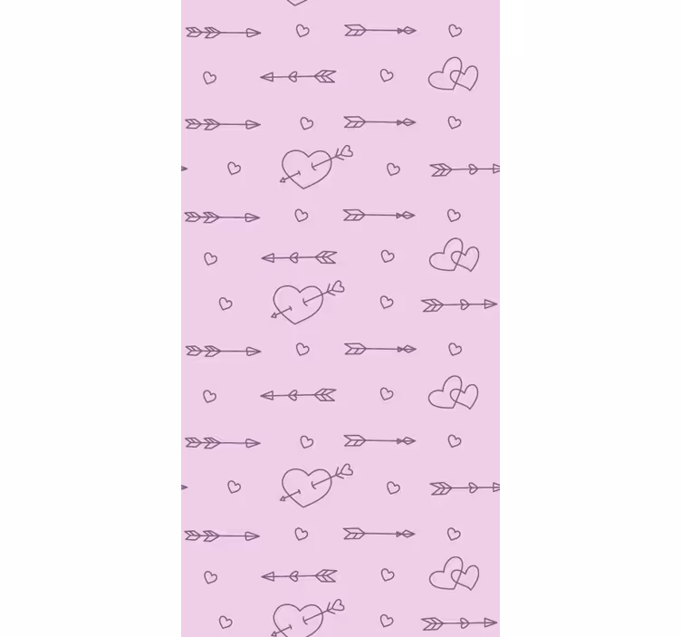 Romantyczna roleta serca i strzały - TenStickers