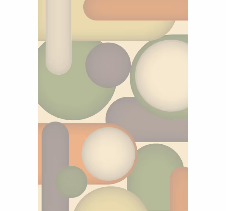 Nowoczesna roleta układ geometryczny okręgu - TenStickers