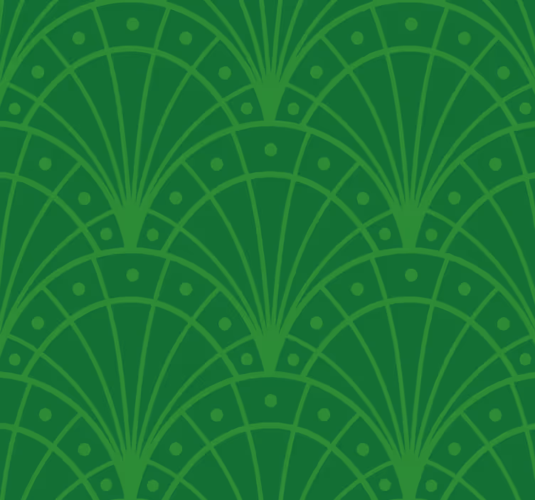 Zielona roleta art deco - TenStickers