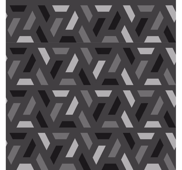 Roleta do salonu geometryczne trójkąty w odcieniach czerni - TenStickers