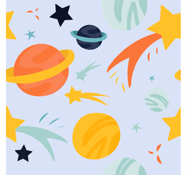 Roleta dla dzieci wzór planet - TenStickers