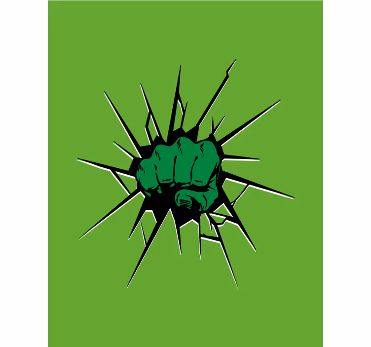 Roleta z superbohaterami zielona pięść - TenStickers