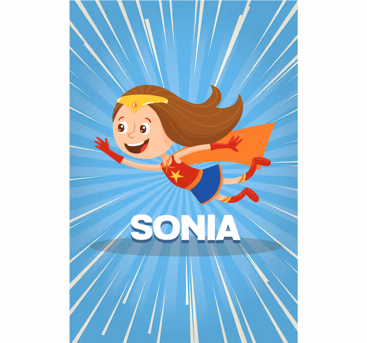 Roleta na zamówienie super dziewczyna - TenStickers