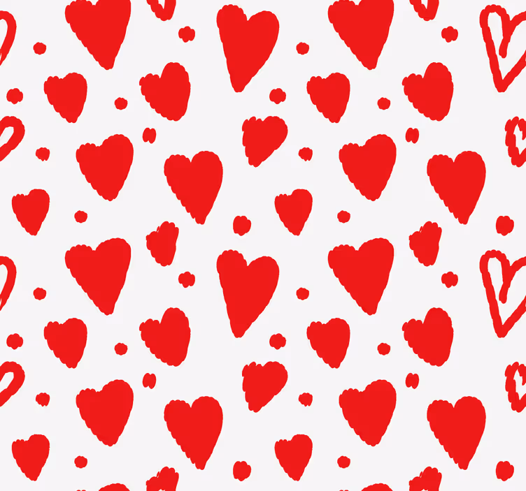 Romantyczna roleta wzór serca - TenStickers