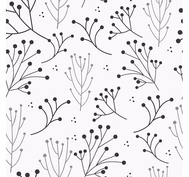 Nowoczesna roleta minimalistyczny kwiatowy - TenStickers