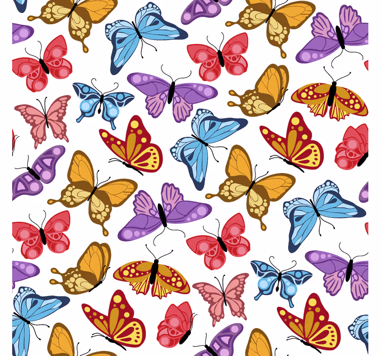 Roleta w motyle kolorowy projekt - TenStickers
