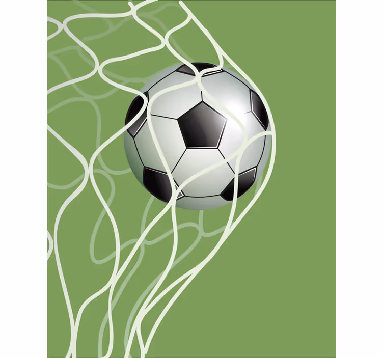 Roleta z motywem sportowym piłka w bramce - TenStickers