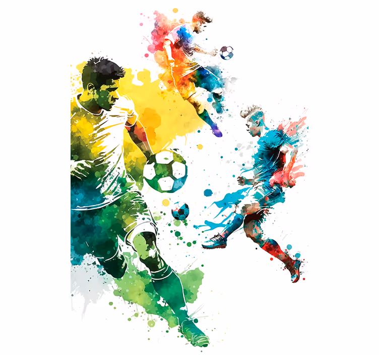 Roleta piłka nożna sport w akcji - TenStickers