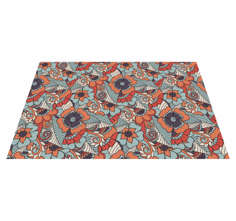 Podkładki na stół z kwiatami styl Paisley - TenStickers