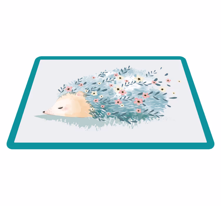 Podkładka na stół dla dzieci z uroczą ilustracją jeża - TenStickers