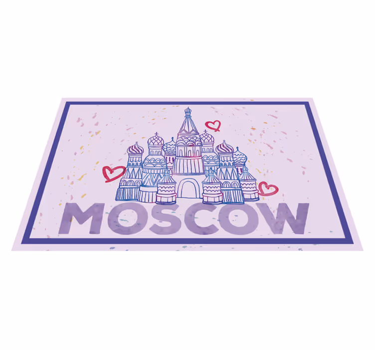 Podkładka na stół oryginalna ilustracja zabytków moskwy - TenStickers