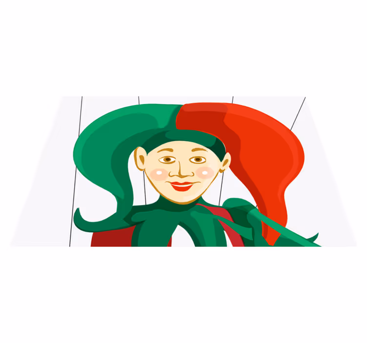 Podkładka na stół oryginalna ilustracja błazna - TenStickers