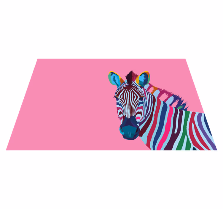 Podkładki pod talerze zebry Pop art - TenStickers