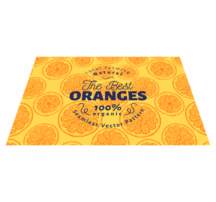 Podkładka na stół oryginalna wzór organiczny pomarańczowy - TenStickers