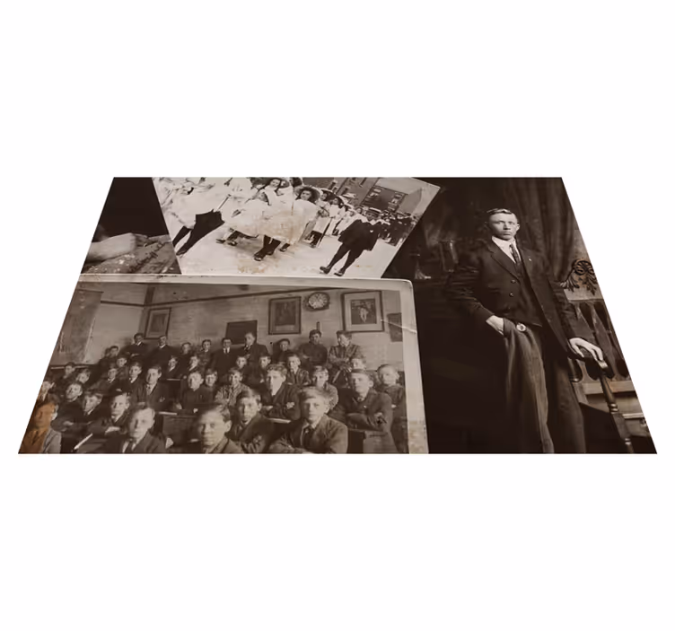 Podkładka na stół do domu z kolażem zdjęć vintage - TenStickers