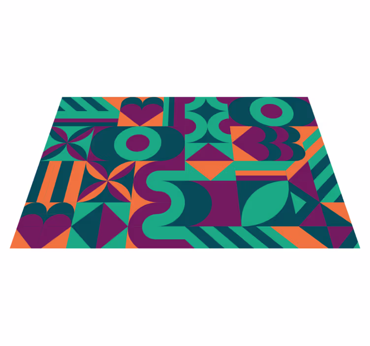 Podkładki na stół nowoczesne Kolorowy wzór geometryczny - TenStickers
