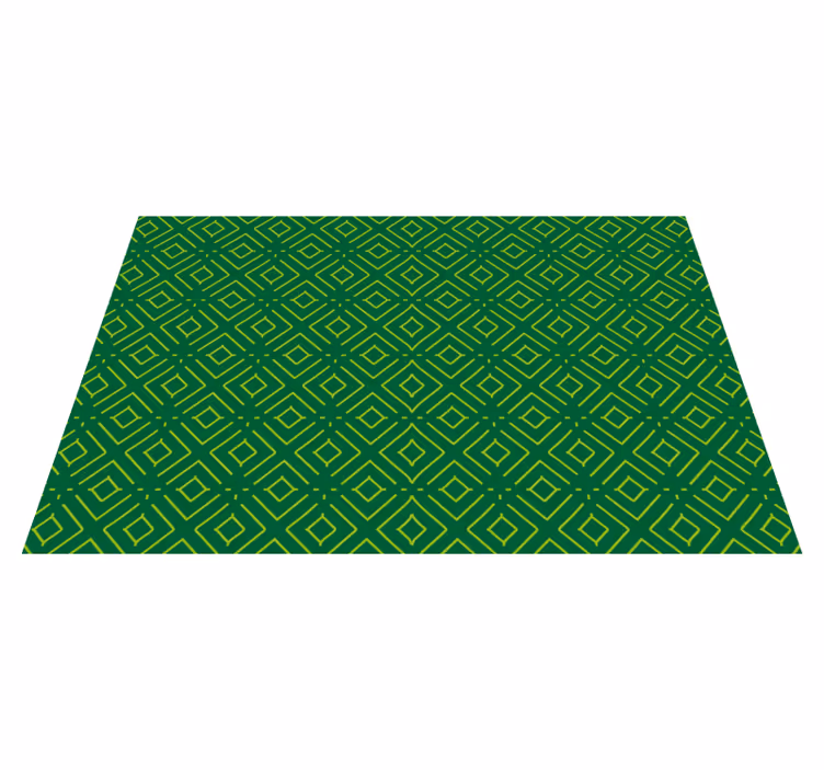 Podkładka na stół z wzorami w geometryczny zielony wzór - TenStickers