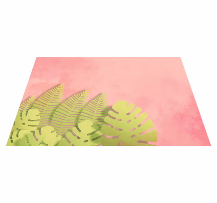 Podkładka na stół oryginalna układ liści botanicznych - TenStickers