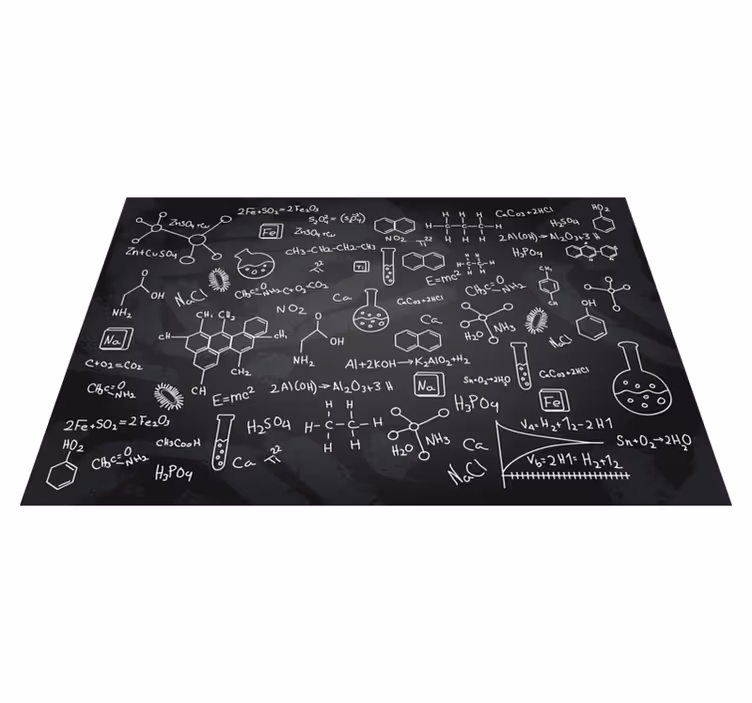 Podkładka na stół oryginalna z wzorem równania chemicznego - TenStickers