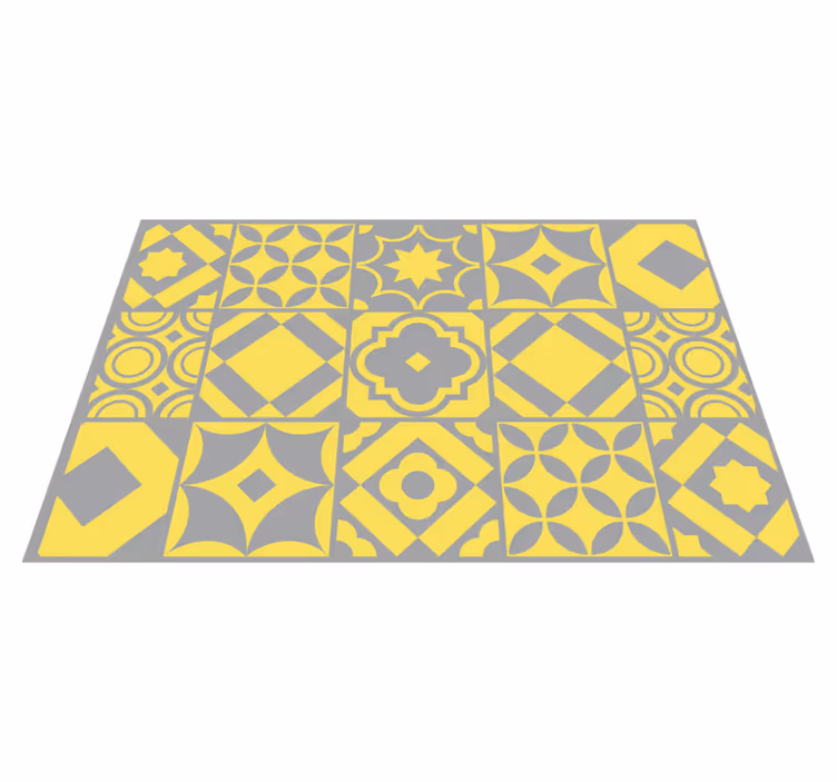 Podkładka na stół z wzorami w geometryczne kafle - TenStickers