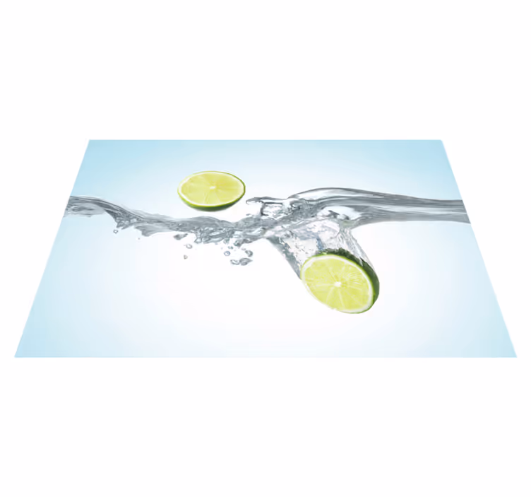 Podkładka na stół z wzorami splash z limonkami - TenStickers