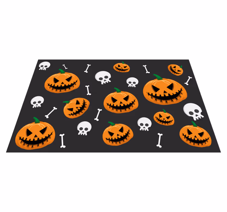 Dynie i kości halloweenowe podkładki - TenStickers