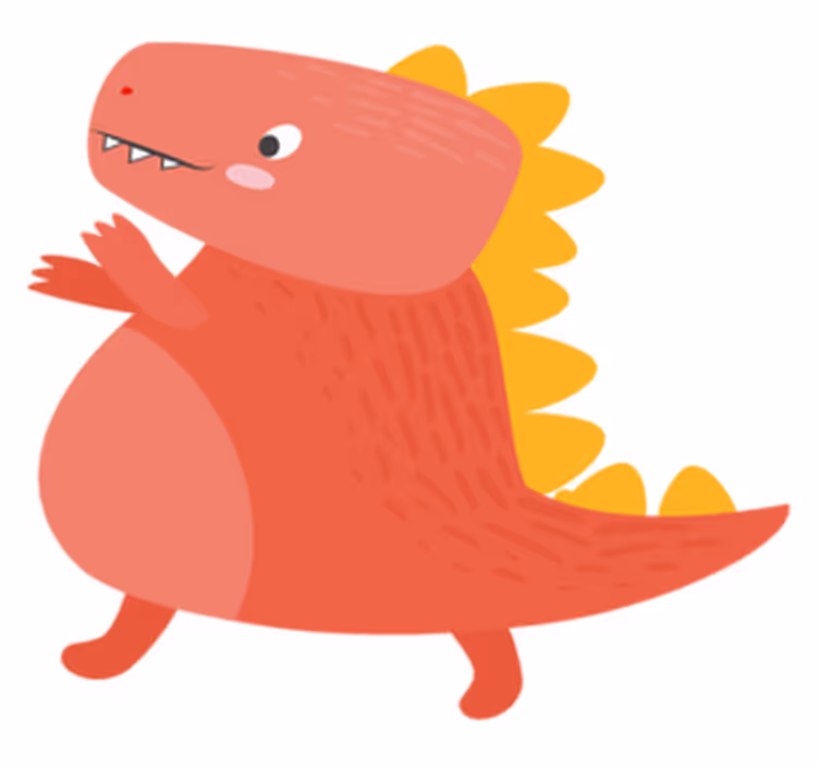 Podkładka na stół dla dzieci z uroczym dinozaurem - TenStickers