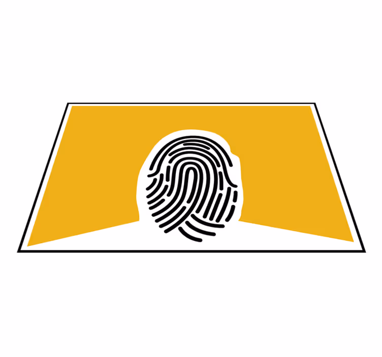 Podkładka na stół oryginalna z graficznym odciskiem palca - TenStickers