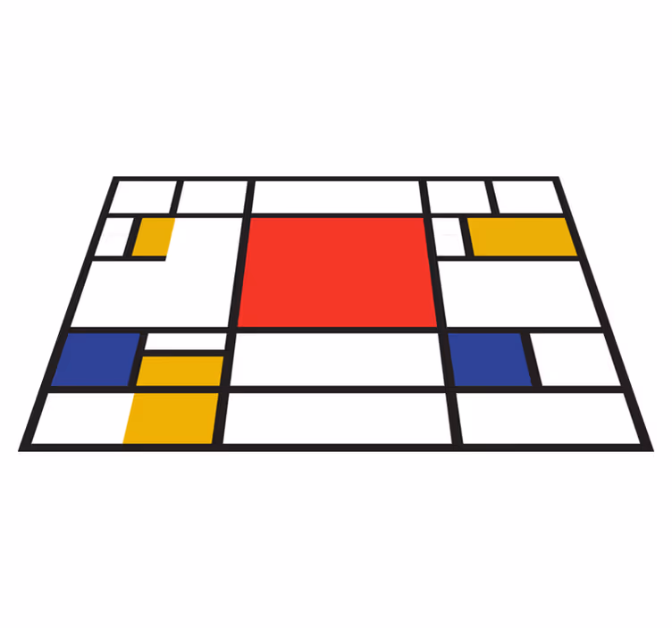Oryginalne podkładki pod talerze Sztuka geometryczna mondrian - TenStickers