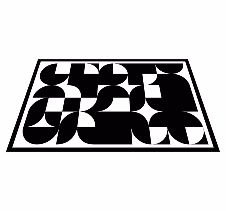 Podkładki na stół okrąg geometryczny wzór sztuk - TenStickers