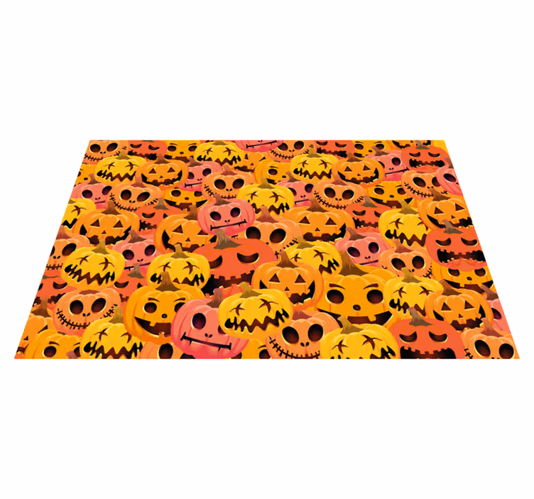 Podkładka na stół Halloween kolekcja sztuki dyniowej - TenStickers