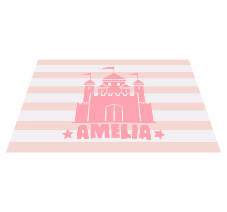 Podkładka na stół dla dzieci zamek z flagami - TenStickers