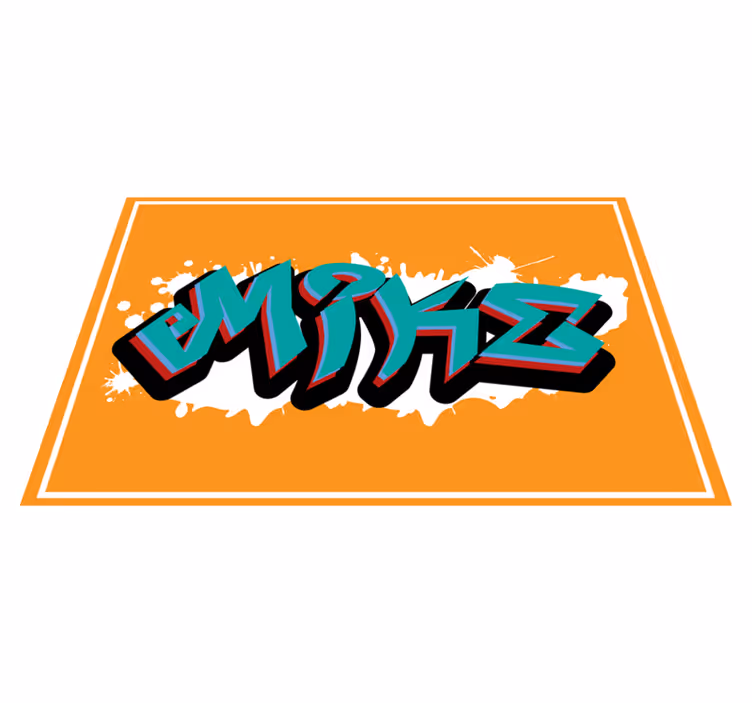 Podkładka na stół z imieniem Graffiti króla dzikiego stylu - TenStickers