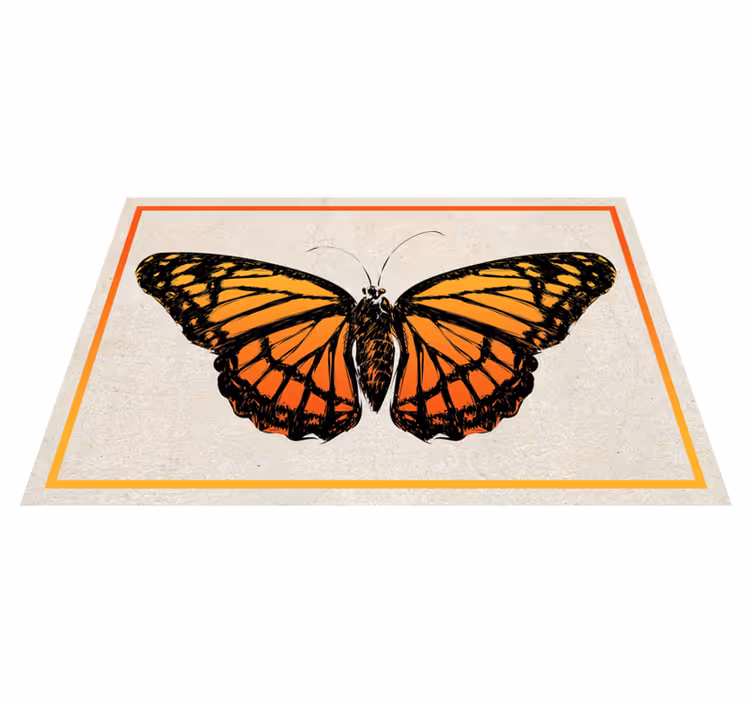 Podkładka na stół oryginalna motyl monarch w pomarańczy - TenStickers