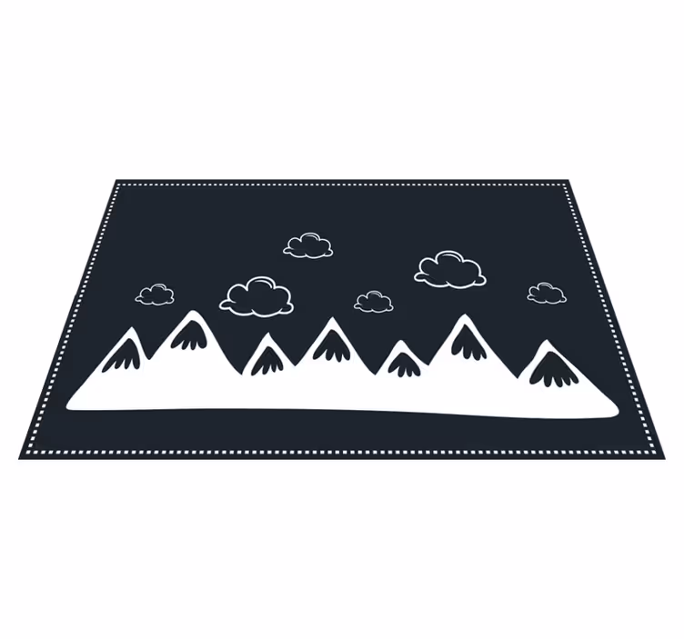 Podkładka na stół nowoczesna silhouette górskiej grani - TenStickers
