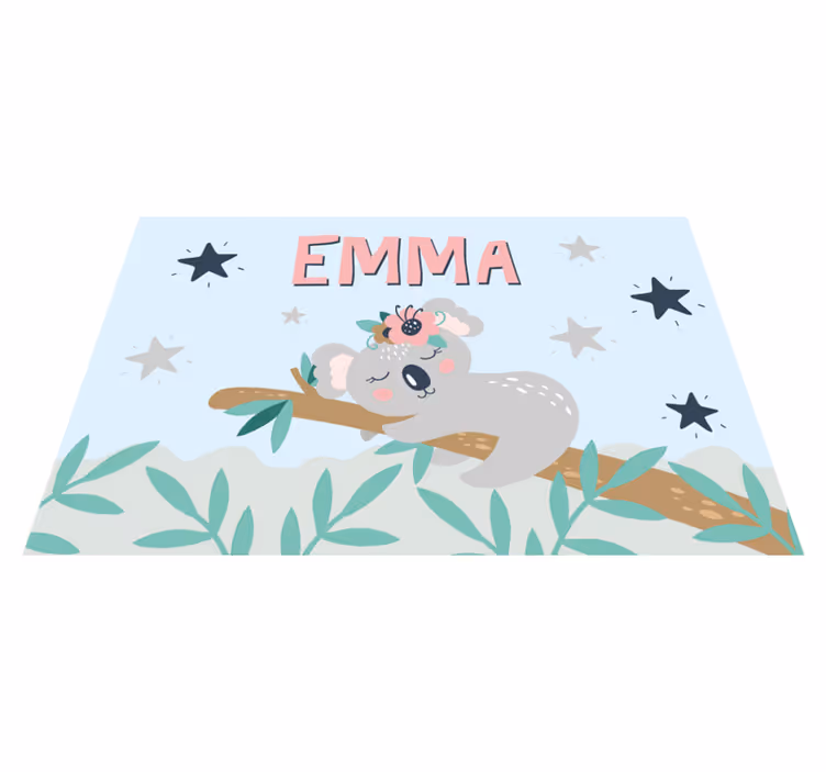 Podkładka na stół dla dzieci koala dla dziewczynki z imieniem - TenStickers